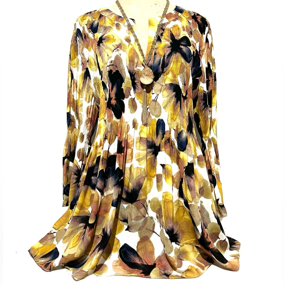 Spence Floral Print Tunic Top